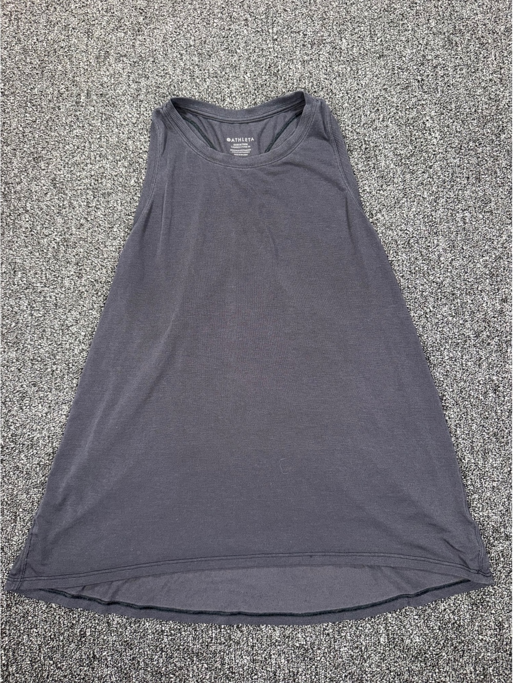 Athleta charcoal Gray black Racerback Tank Top Size M